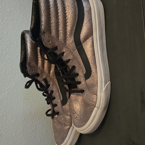 Vans Off The Wall Metallic Unisex Men’s 6 Women’s 7.5 Hi Top Athletic Shoes - Picture 4 of 8